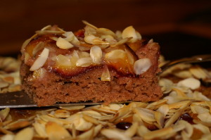 Zwetschkenkuchen mit Schokoboden