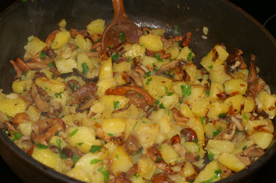Kartoffelpfanne mit Schwammerl - Ehrlich und Echt