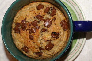 Mug cake oatmeal Banana