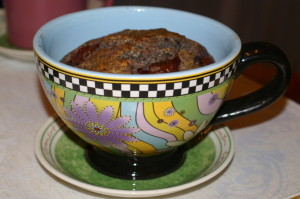 Mug cake poppy plum