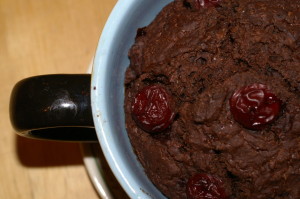 Mug Cake Chocolate-Cherry