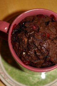 Mug Cake Chocolate-Berry