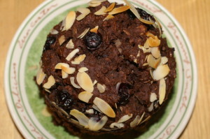 Mug Cake Chocolate-Bluberry-Almond