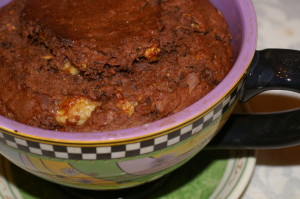 Mug Cake Chocolate-Banana
