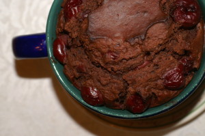 Mug Cake Chocolate-Cherry