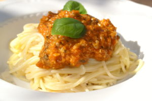 Spaghetti Bolognese Sonneblumenkerne