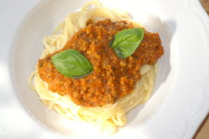 Spaghetti Bolognese Sonneblumenkerne