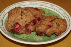 Erdbeer-Minze-Cookies