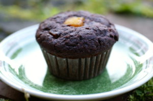 Schoko-Pfirsich-Muffin