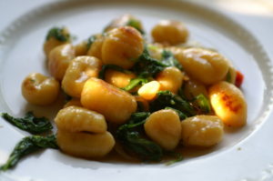 Gnocchi di patate con rucola