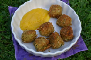 Tofu-Bällchen mit Kokos