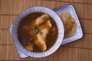 chinesische Wan Tan Suppe