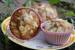 Apfelmuffins mit Mandelblättchen