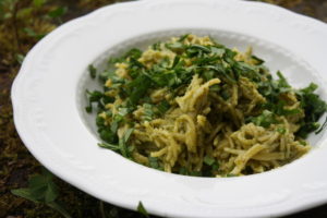 Pasta mit Bärlauchpesto