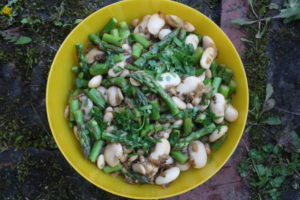 Riesen-Bohnen-Salat mit Spargel