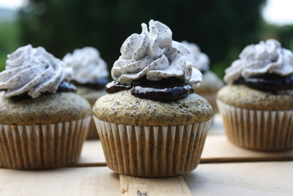 Mohnmuffins mit Powidl