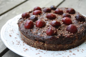 rohköstliche Schwarzwälder Kirschtorte 