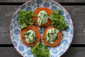 Süßkartoffel mit Avocadocreme