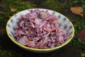 Coleslaw mit Rotkraut