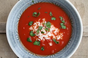 Tomatensuppe mit Reis 