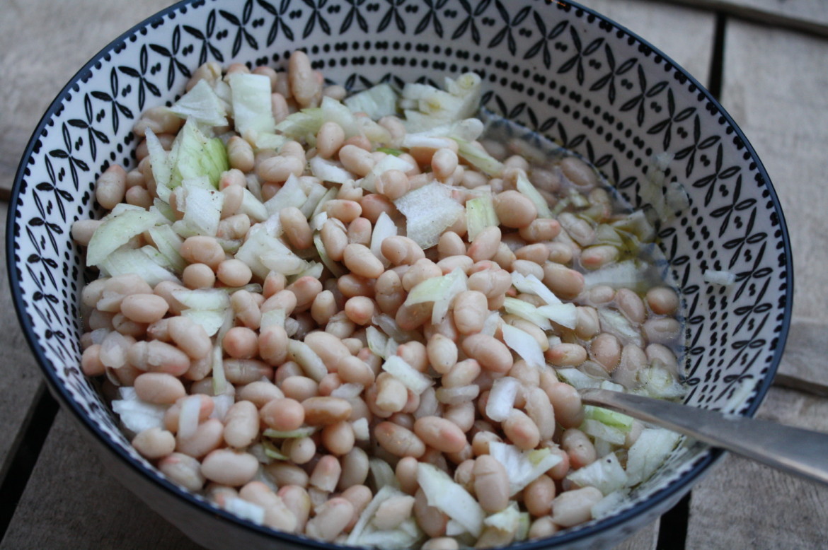 Weißer Bohnensalat Weißer Bohnensalat
