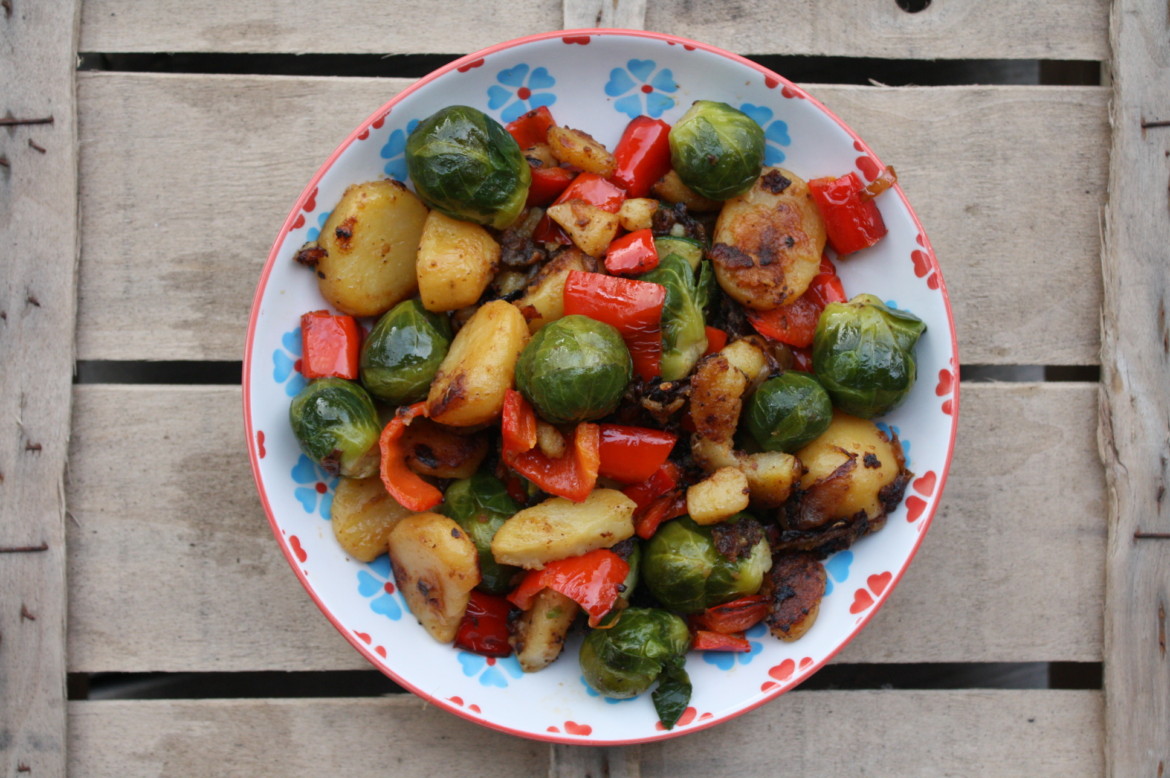 Kartoffelpfanne mit Kohlsprossen - Ehrlich und Echt