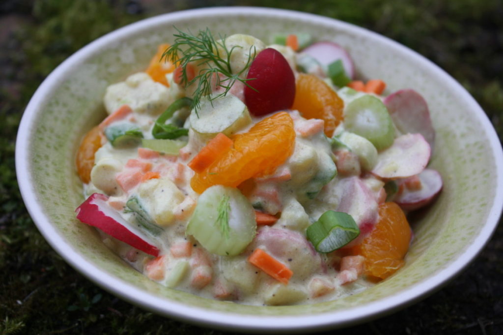 fruchtig cremiger Kartoffelsalat - Ehrlich und Echt