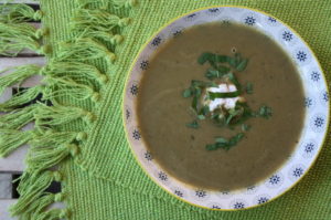 Bärlauchsuppe mit Kartoffeln