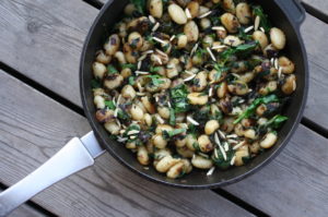 Gnocchi mit Bärlauch und Spinat