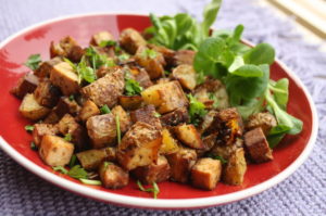 Kartoffelpfanne mit Tofu