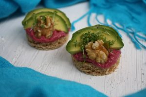 Rote Rüben-Avocado-Häppchen 