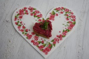 Rote Rüben Valentins-Herzchen