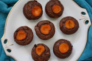 schokoladige Marillen-Muffins