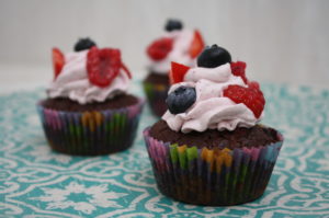 Beeren-Cupcakes