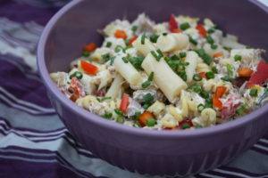 Schwarzwurzel-Nudelsalat mit Jackfruit 