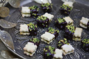 Mürbteigkekse mit Pistaziencreme